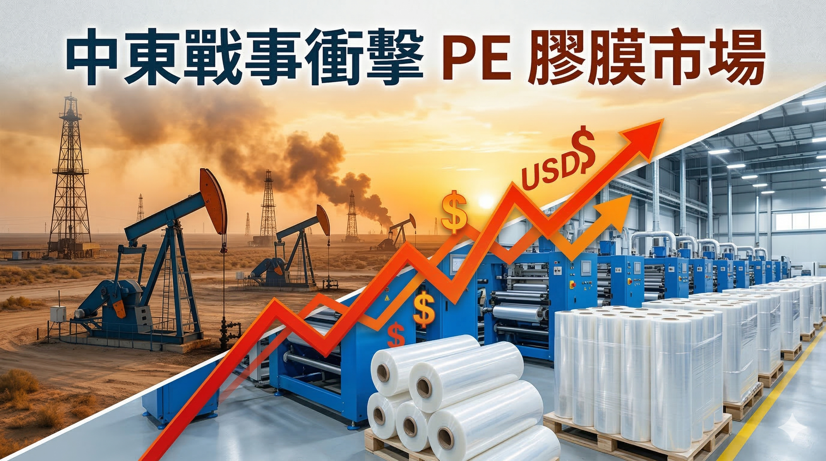 2026 能源危機再起：中東戰事升溫如何影響 PE 膜產業與應對策略