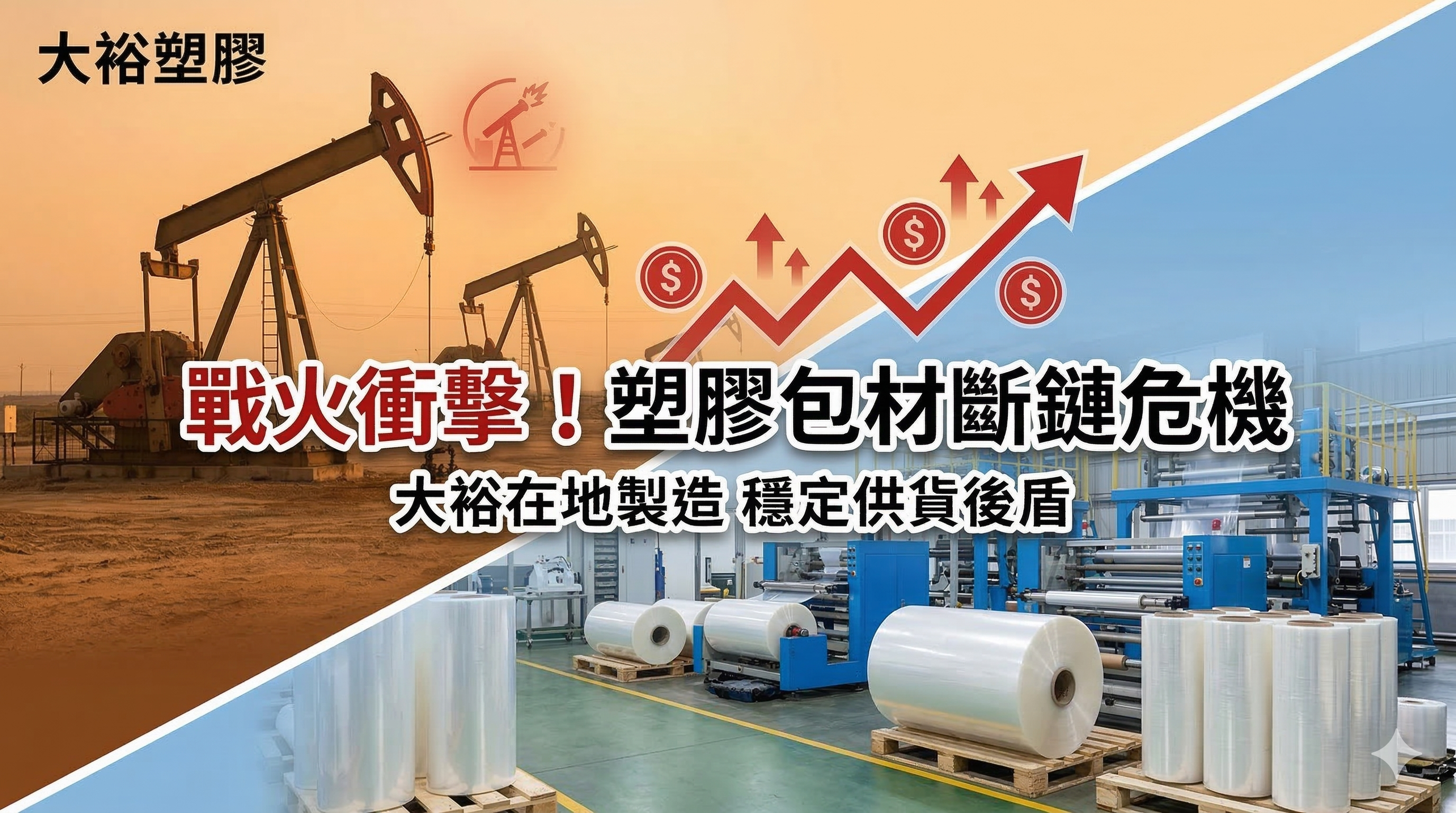 2026 中東衝突全面升級：海峽封鎖對 PVC 與塑膠包材供應鏈的致命衝擊與應對